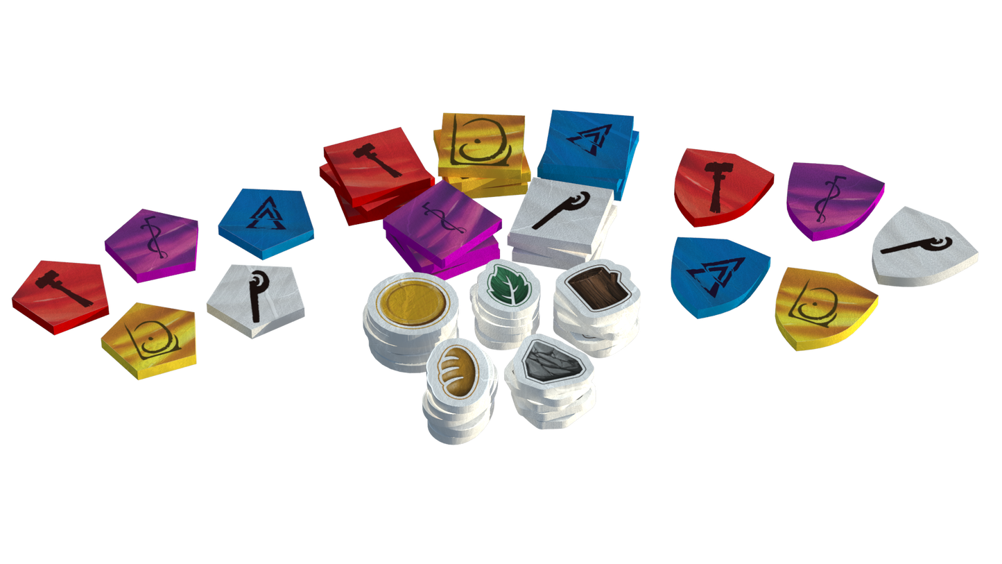 Pest - Wooden Player Tokens